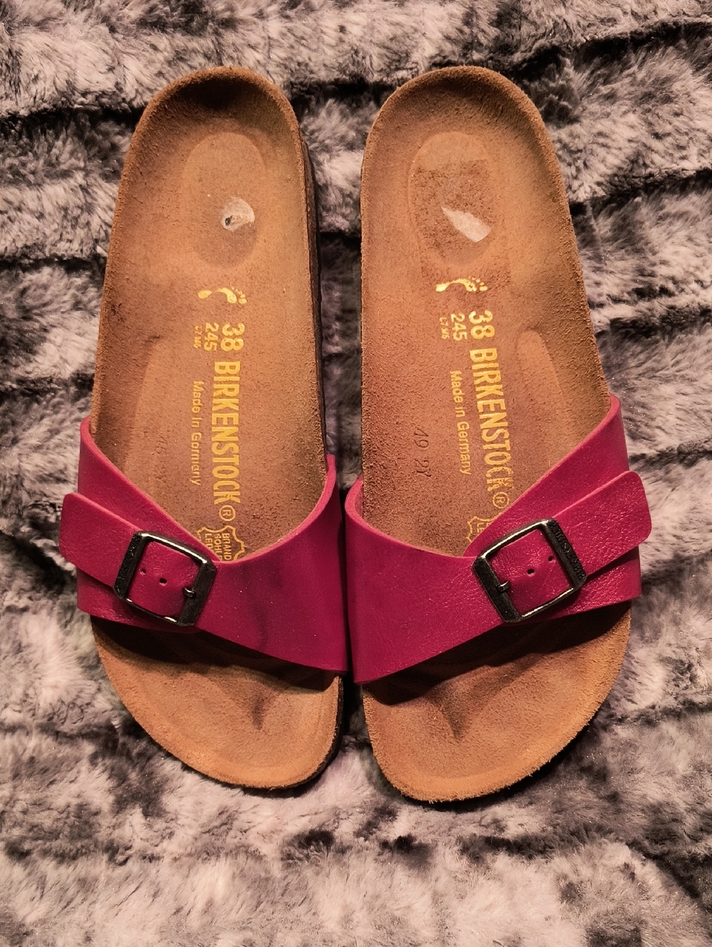 Birkenstock Women’s Madrid Single Strap Sandals in Magenta